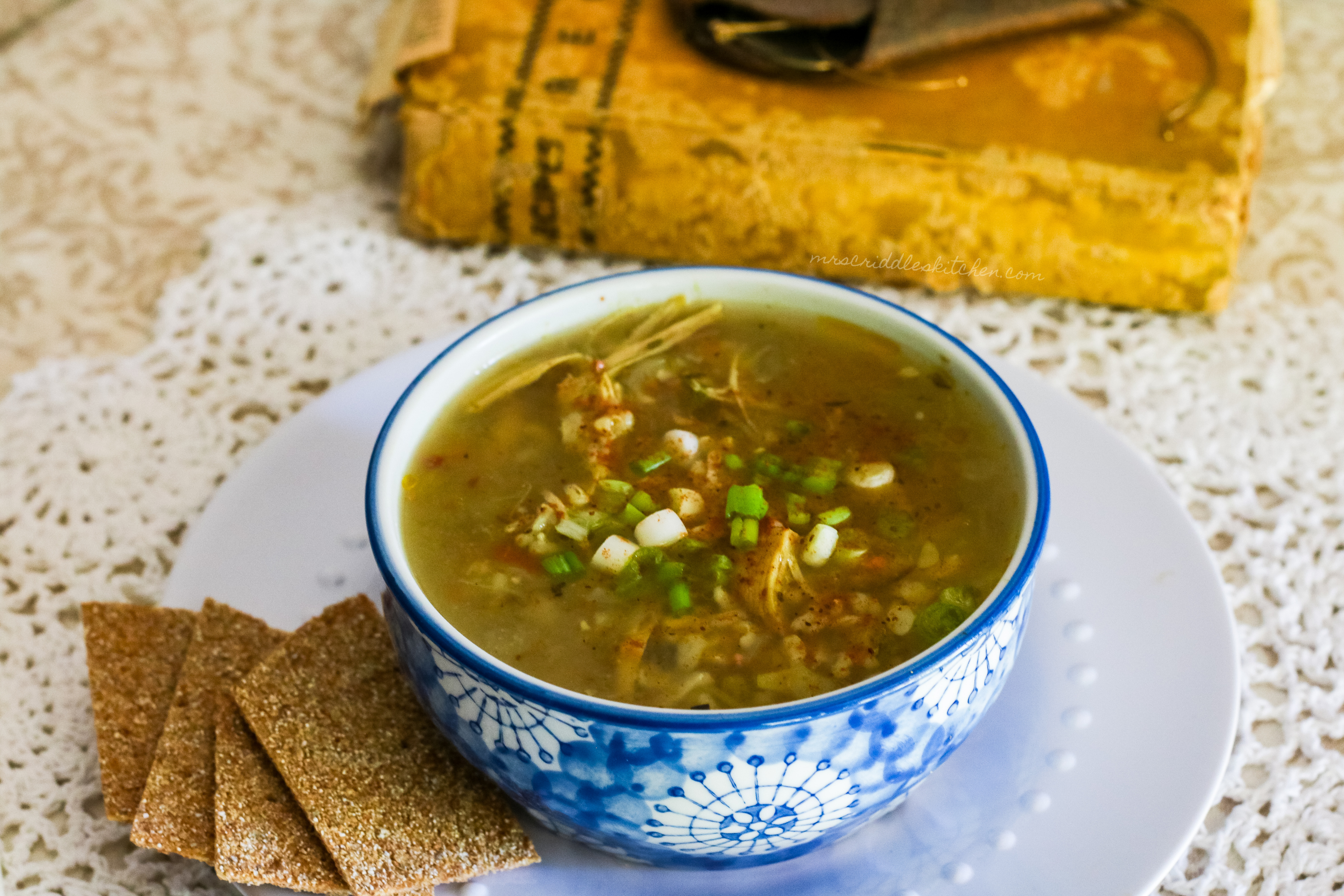 Chicken And Brown Rice Soup Mrs Criddles Kitchen