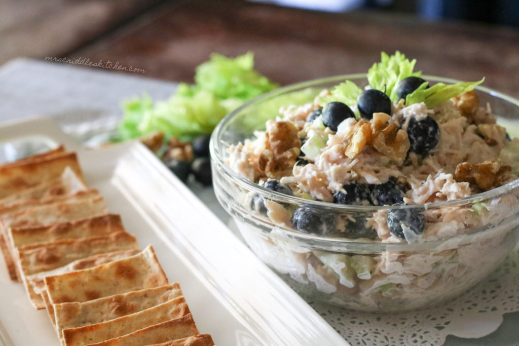 Blueberry Walnut Chicken Salad (THM S, Low Carb, Keto)