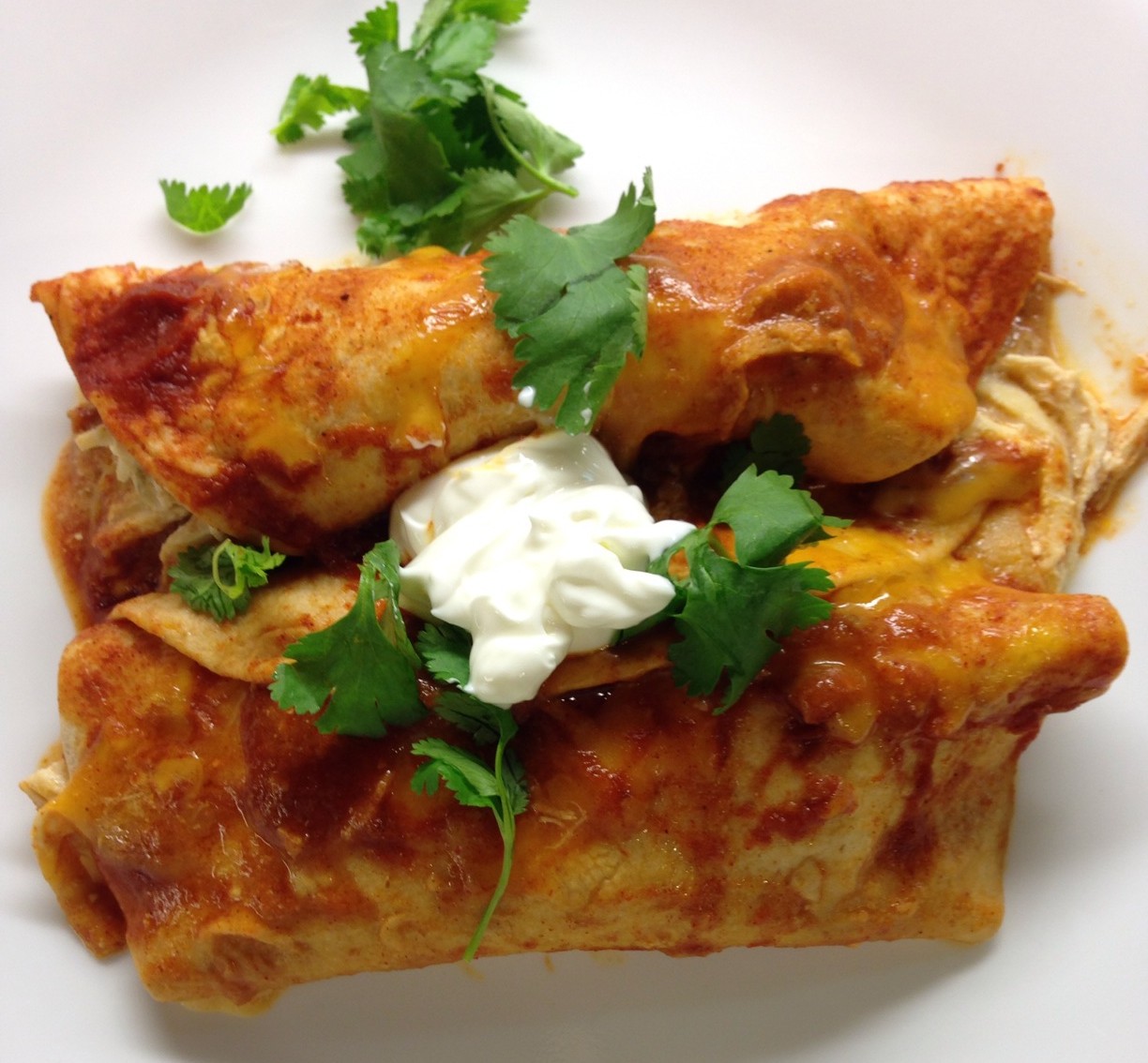 Easy Chicken Enchiladas - Mrs. Criddles Kitchen