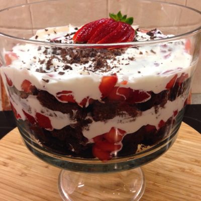 Strawberry Black Forest Trifle