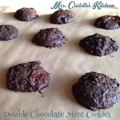 Double Chocolate Mint Cookies