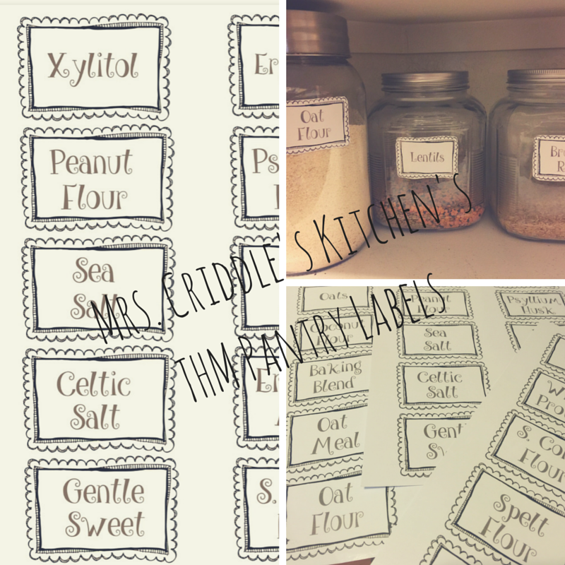 Free Printable Pantry Labels - Gather and Flourish
