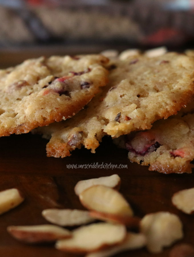 Cranberry Almond Cookies THM S/Low carb/Sugarfree