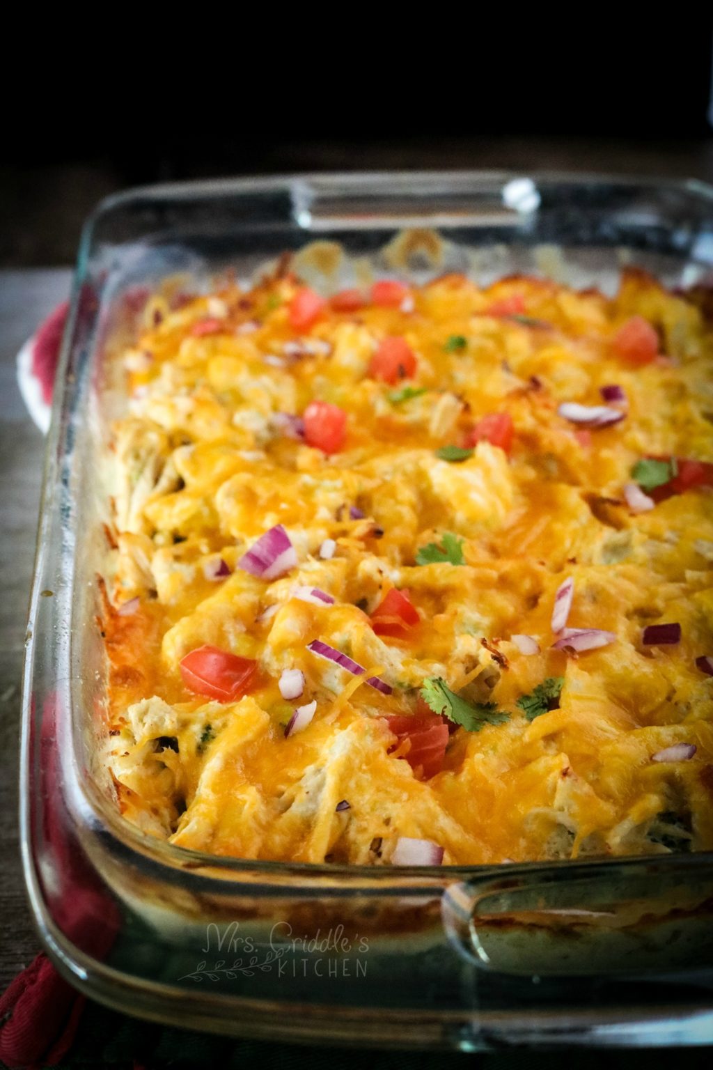 Sour Cream Chicken Enchilada Casserole Mrs. Criddles Kitchen