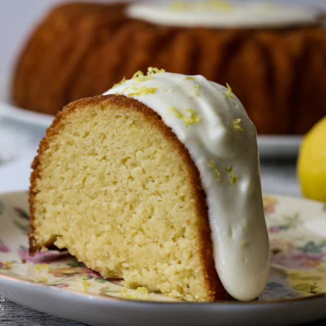Sweet Vanilla Bundt Cake with a Zesty Lemon Icing - Mrs. Criddles Kitchen